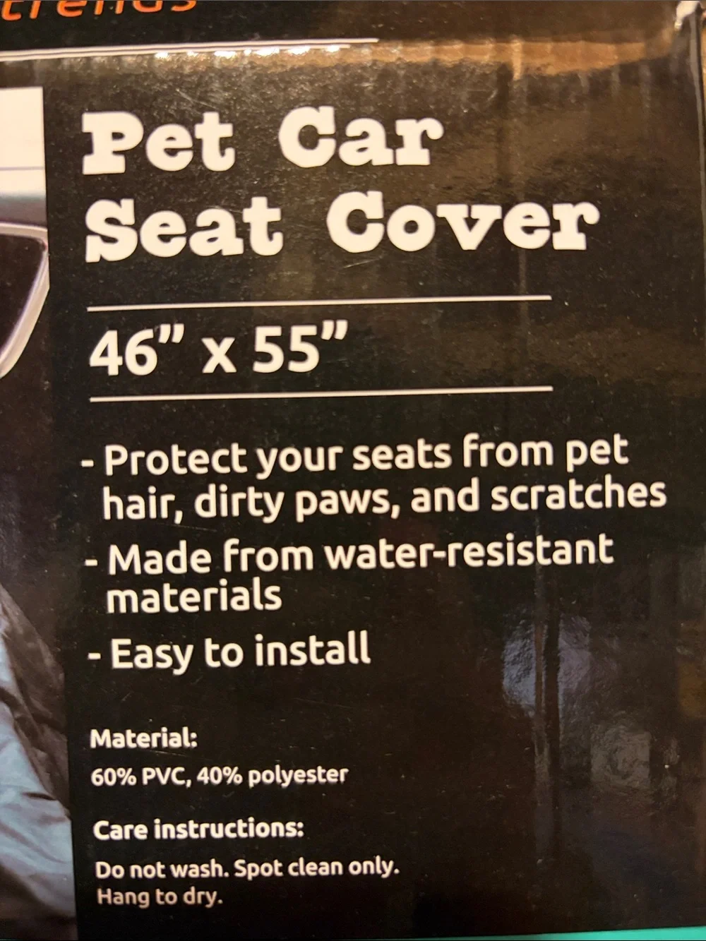 Pet Trends Pet Car Seat Cover 46” x 55”